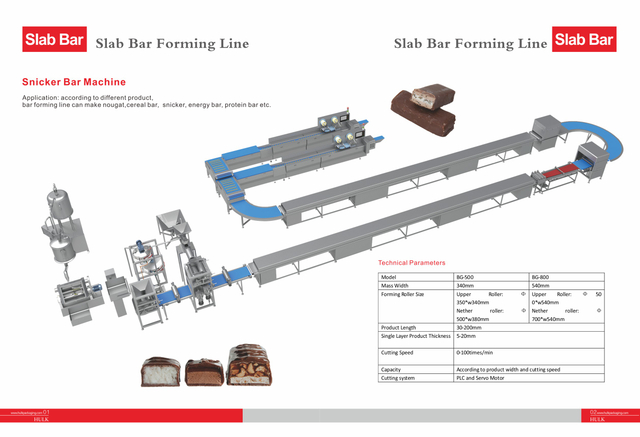 Automatic Snicker Bar Machine Energy Bar Production Line(BG-800)