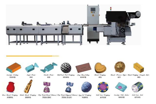 Chocolate Automatic Feeding Folding Wrapping Machine
