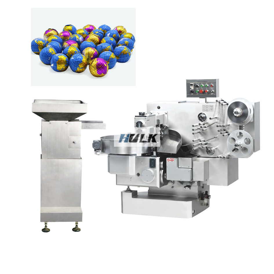High Speed Egg Ball Cereal Ball Chocolate Wrapping Machine(HK-D800)