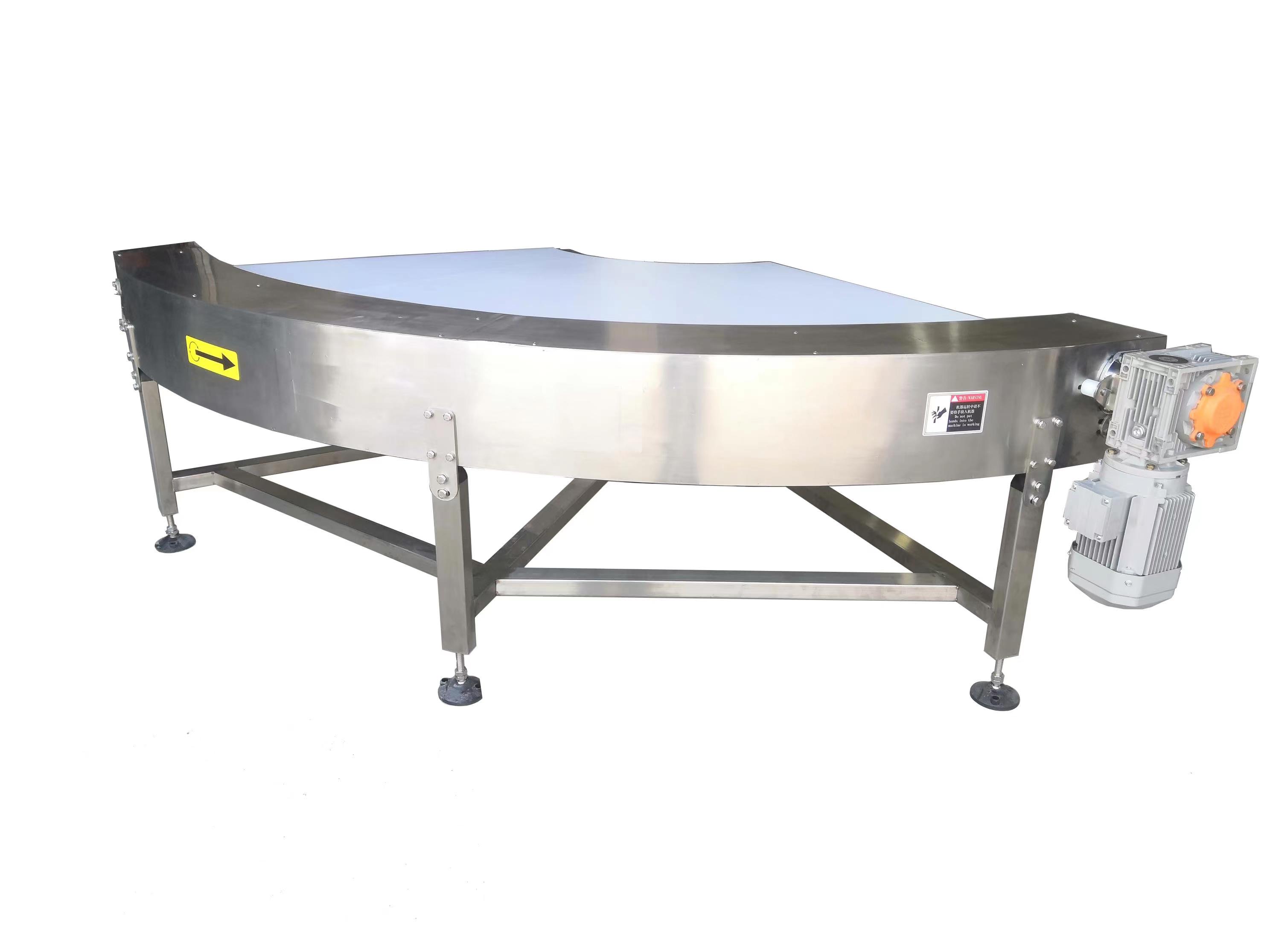 90 degree curve belt conveyor